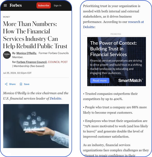 SmartMatch contextual advertising graph